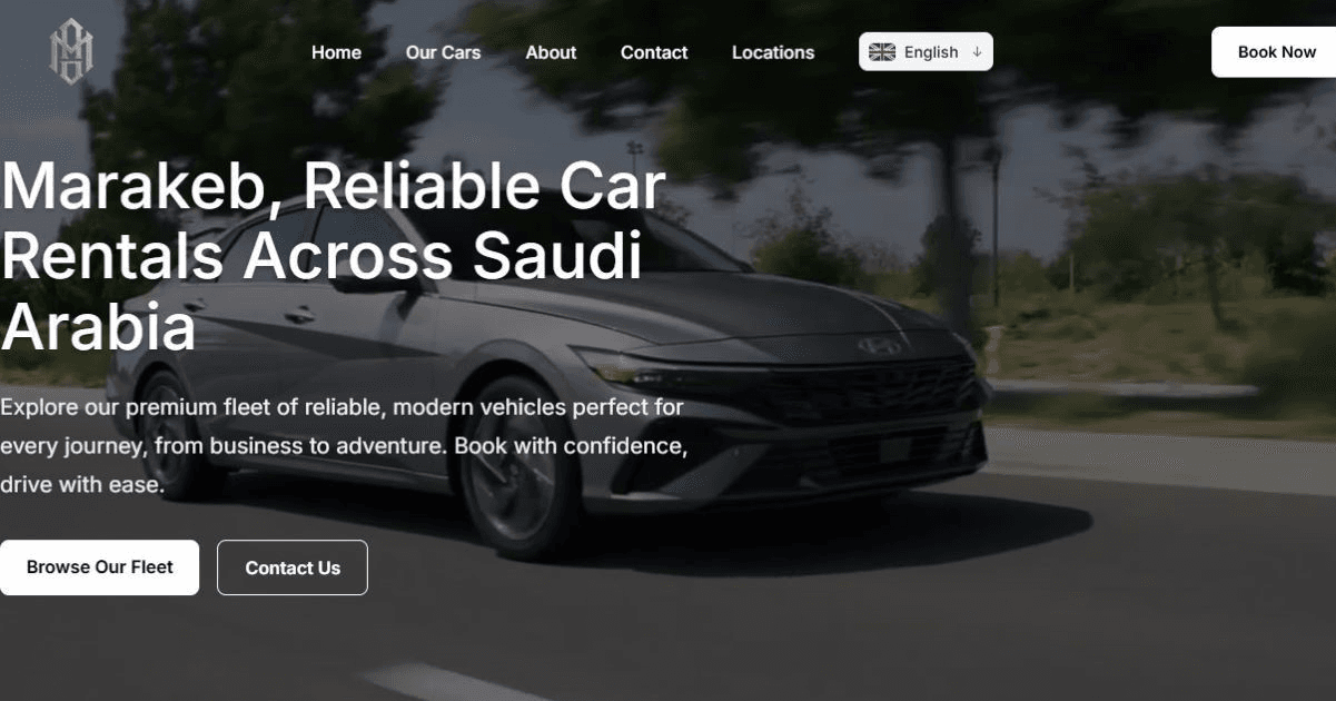 marakeb Car Rental Website